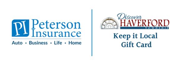 Peterson Insurance & Discover Haverford Logos